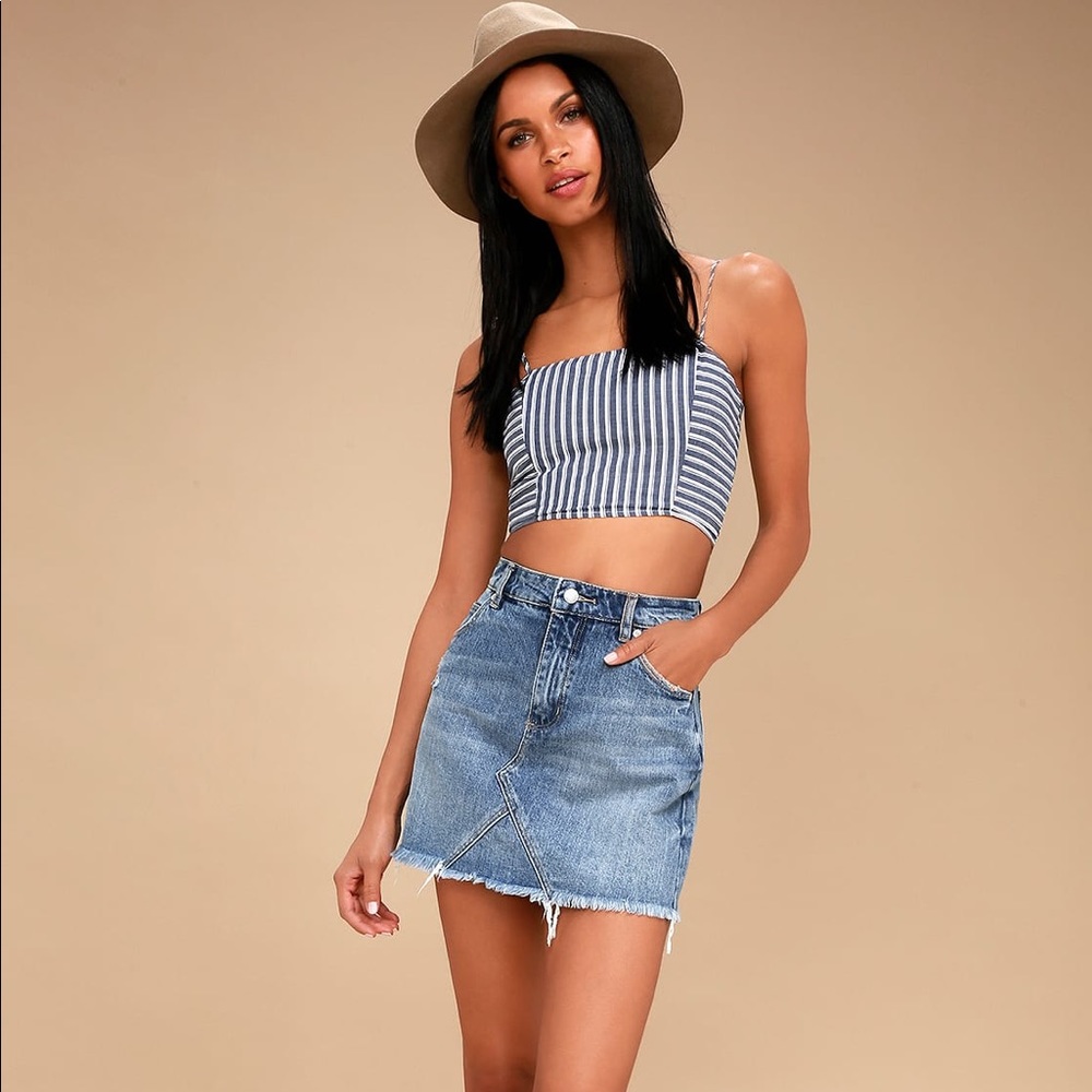 Cotton On Denim A line Mini Skirt
